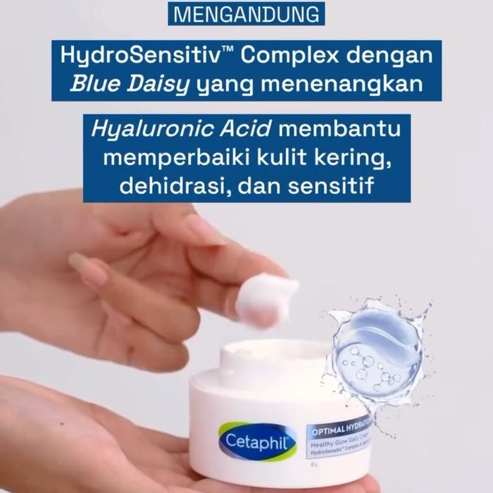 Gambar Cetaphil Optimal Hydration Glow Daily Cream 48g Made In Canada BPOM Krim Pelembab Wajah Kulit Kering Sensitif Acne Prone Berjerawat Moisturizer Pagi Malam Dry Sensitif Oily All Skin Types cheaperthan CeraVe Moisturising 50mL Estetiderma White Essence Face - April 2025 dari Janji Pelangi Dari Tuhan Kita undefined Tokopedia