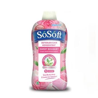 Gambar SOSOFT DETERJEN CAIR BOTOL 700ML - Biru Muda dari Shelenna Shop undefined 3 Tokopedia