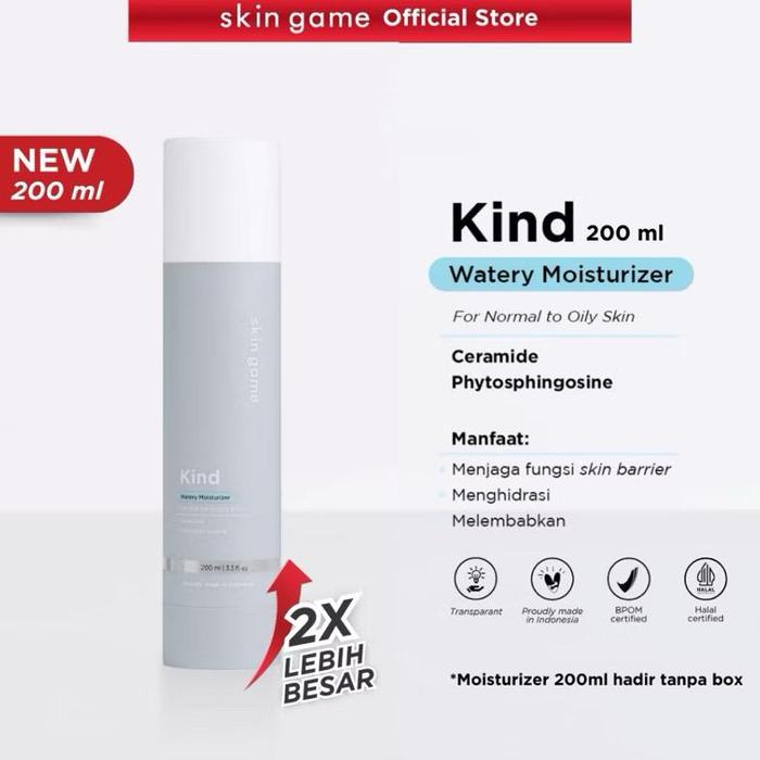 Gambar Skin Game Daily Kind Moisturizer - Pelembab Wajah - Watery 200ml dari Sasmith Project undefined Tokopedia