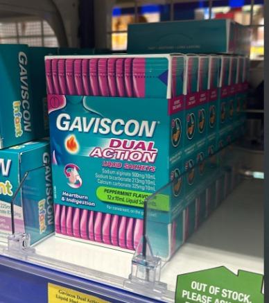 Gambar Obat Maag dan Gerd Gaviscon Australia Liquid isi 12 dan Sachet - 1 BOX 12 Sachet dari Goodiesforus undefined 3 Tokopedia