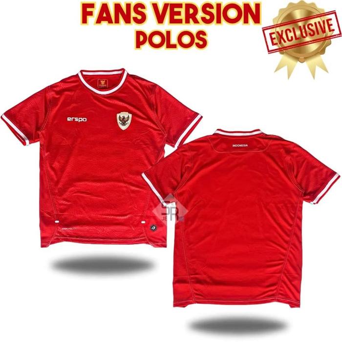 Gambar Fans Jersey Timnas Erspo Home 2024 - Jersey Polos, S dari JERSEY STATION ID undefined Tokopedia