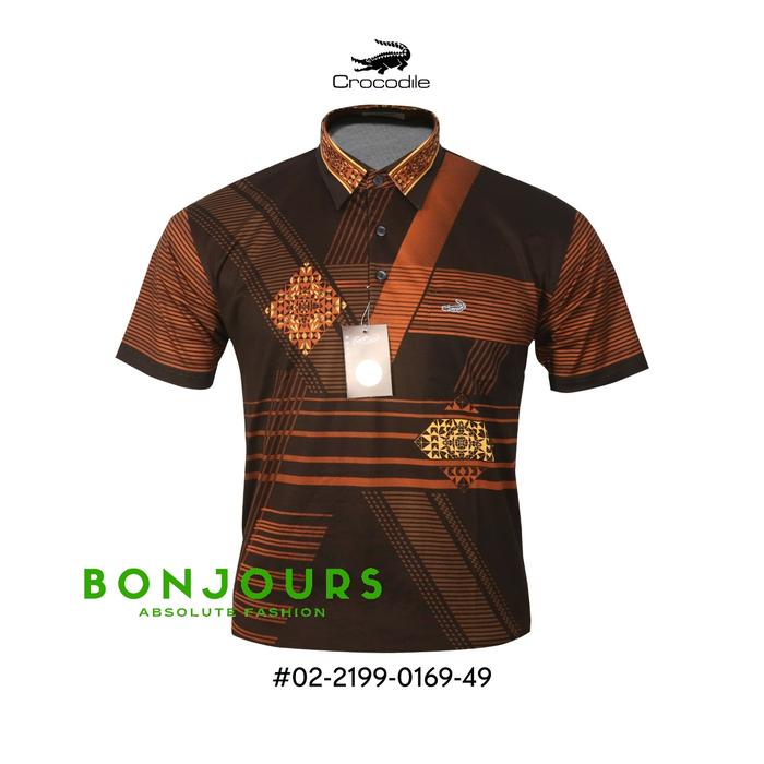 Gambar NEW!! kaos kerah kemeja pria Crocodile Diamond 0169 - Cokelat, M dari Bonjours fashion undefined Tokopedia