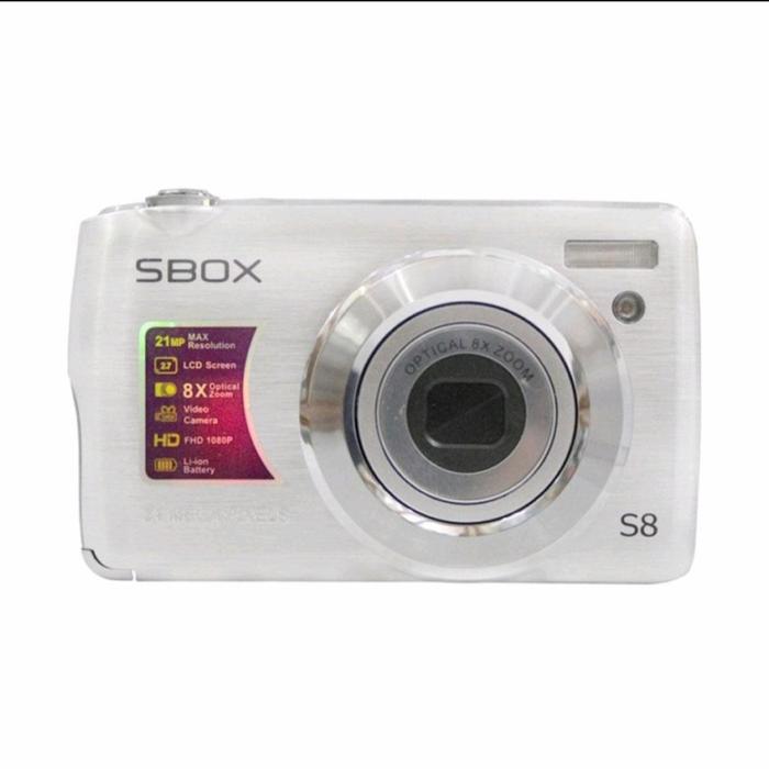 Gambar SBOX S8 Camera Pocket Digital 21MP - Kamera Saku - Garansi Resmi - Silver, PAKET 32GB dari DG PRO KAMERA undefined Tokopedia