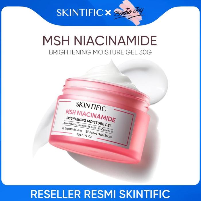 Gambar MSH Niacinamide Brightening Moisturizer 80gr Moisture Gel Niacinamide Skintific Moisturizer pelembab yang mencerahkan pelembab wajah Hydration Moisturizing Cream Krim Wajah - 30g dari Sasmith Project undefined Tokopedia