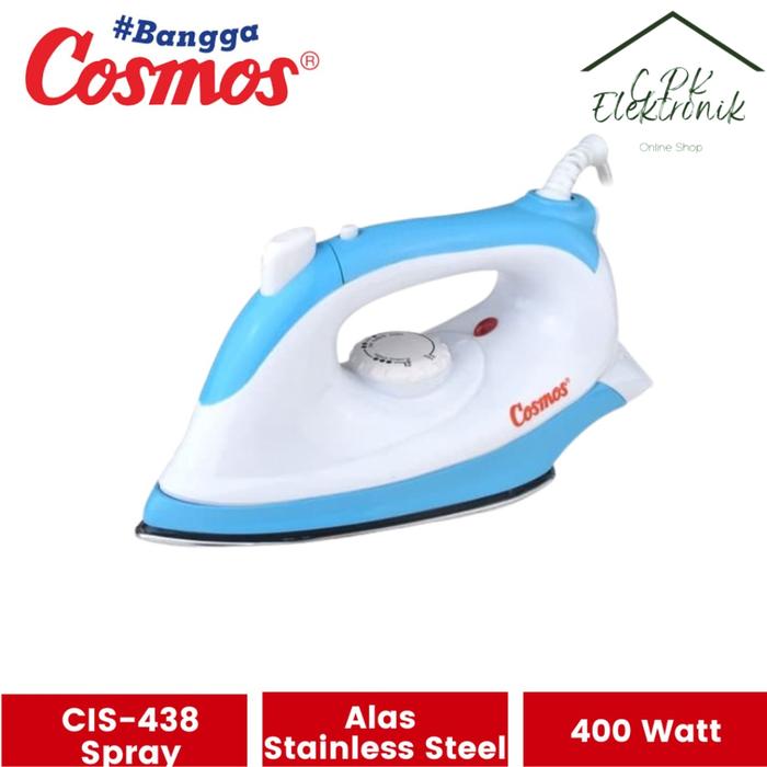 Gambar Setrika Cosmos CIS-438 Setrika Jetspray 400 Watt - ExtraBubble+Dus dari CPK Elektronik undefined Tokopedia