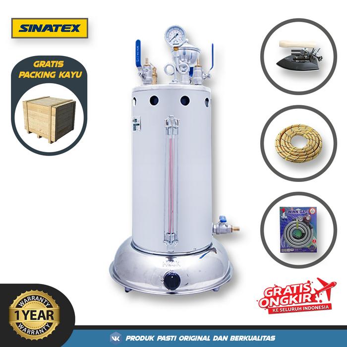 Gambar Sinatex Boiler Setrika Uap Laundry 15 Liter Siap Pakai Lengkap SINATEX - Lengkap 1 dari Pelengkap.Laundry undefined Tokopedia