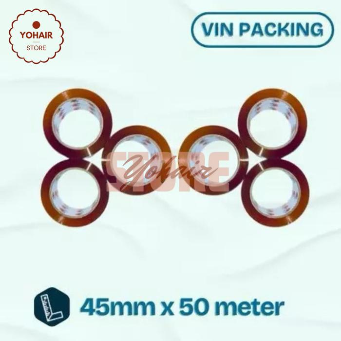 Gambar Yohair Store - LAKBAN COKLAT PREMIUM 45MM | HARGA TERJANGKAU | VINPACKING - 45MM x 50Meter dari YOHAIR STORE undefined Tokopedia
