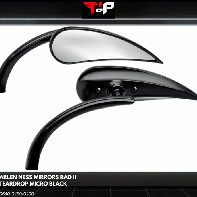 Gambar ARLEN NESS MIRROR RAD 2 TEARDROP MICRO BLACK SPION MOTOR ORIGINAL dari Zakky_ undefined Tokopedia