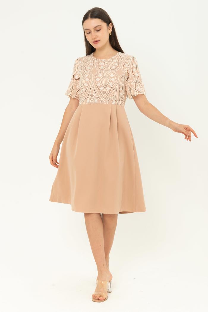 Gambar *Ready Stok* N2 - Dress Katun Jepang 28462 - Krem, M dari Sisters Fashion Group undefined Tokopedia