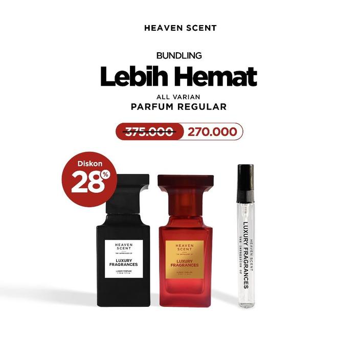 Gambar HEAVEN SCENT BUNDLE Bayar 2 dapat 3 Parfum 50ml dan Travel Size All Varian EDP - Reguler dari GISEL BEAUTY undefined Tokopedia