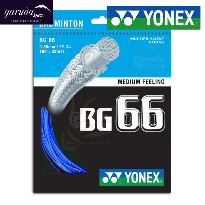 Gambar Senar Badminton Yonex BG66 senar Bulutangkis Yonex BG-66 - Biru dari garudaSportMKQ undefined Tokopedia