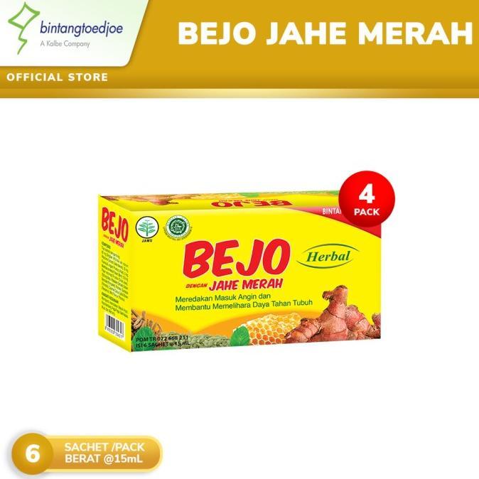 Gambar Bejo Jahe Merah 4 Pack (24 Sachet) Terlaris - 4 Pack dari Bedjo76 undefined Tokopedia