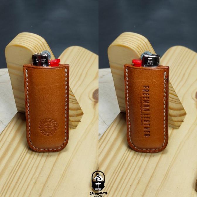 Gambar Case BIC lighter Leather, lighters sarung korek Nabati / Vegetable - Tan dari Twister storee undefined Tokopedia