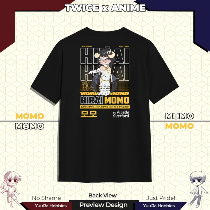 Gambar YuuRa Hobbies Kaos Unisex - Twice - Twice x Anime - Momo (Albedo) - Pendek, S dari YuuRa Hobbies undefined Tokopedia
