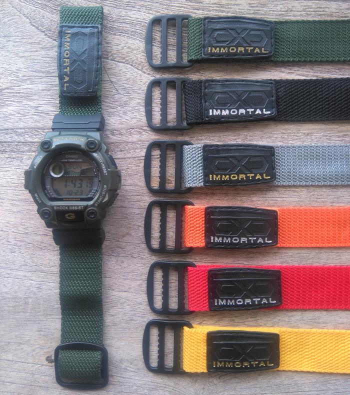 Jual STRAP G SHOCK DIGITEC SKMEI JAM LAINNYA NYLON VELCRO GLIDER