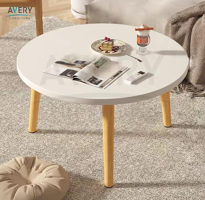 Gambar Avery - B01 / B02 Meja Cafe / Meja Makan Bulat Putih - 60B-01 dari AVERY FURNITURES undefined Tokopedia
