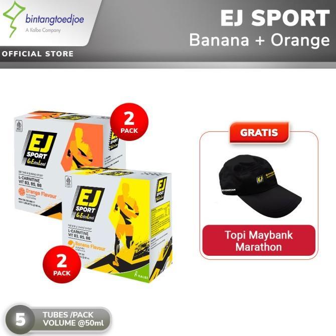 Gambar Bundling Ej Sport Banana 2 Pack + Ej Sport Orange 2 Pack Terlaris - Free Topi dari AIRMANCUR77 undefined Tokopedia