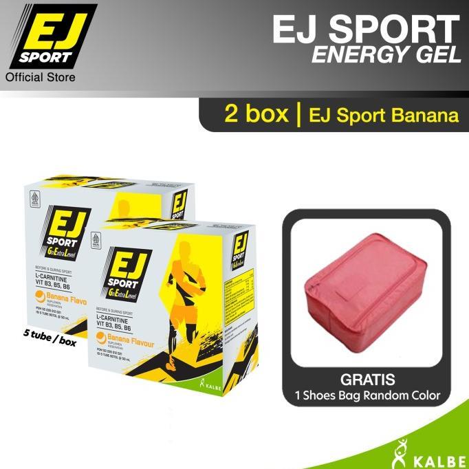 Gambar [Special Bundle] EJ Sport Banana Energy Gel - Isi 2 Pack + FREE Gift Fresh - Shoes Bag dari BEBE GLOW undefined Tokopedia