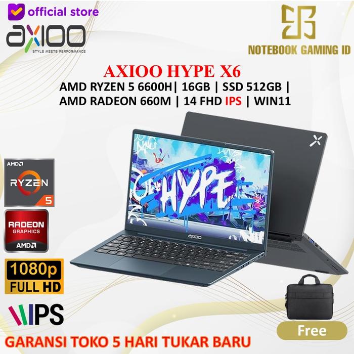 Promo AXIOO HYPE 5 AMD X6 AMD RYZEN 5 6600H 16GB 512GB W11 14