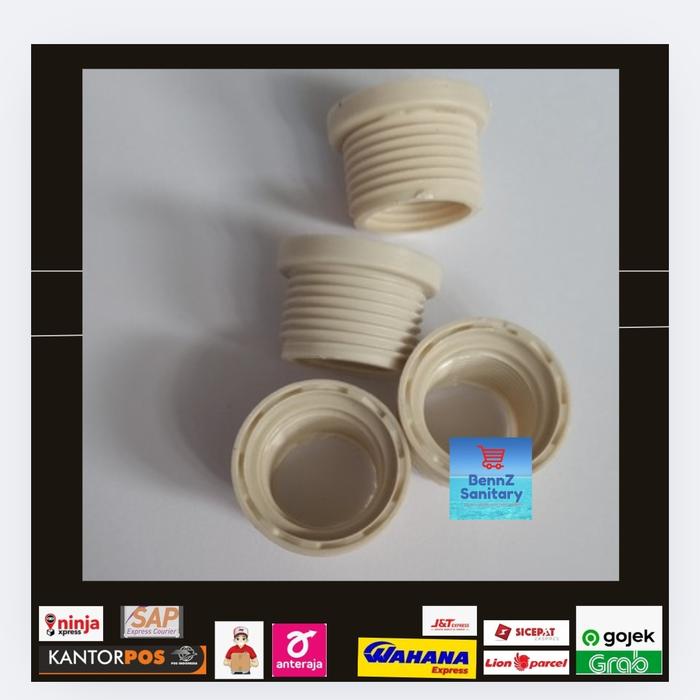 Gambar vokring plastik pvc / sambungan kran dari 1/2 ke 3/4 inci plastik / vokring plastik / sambungan keran air dari BennZ Sanitary undefined Tokopedia
