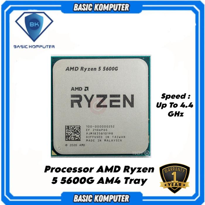 Gambar PROCESSOR AMD RYZEN 5 5600G TRAY - GARANSI 1 TAHUN dari BASIC KOMPUTER undefined Tokopedia