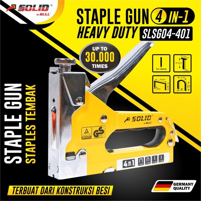 Gambar Solid Gun tacker staples tembak 4 in 1 heavy duty SLSG04-401 dari Laxton Store undefined Tokopedia