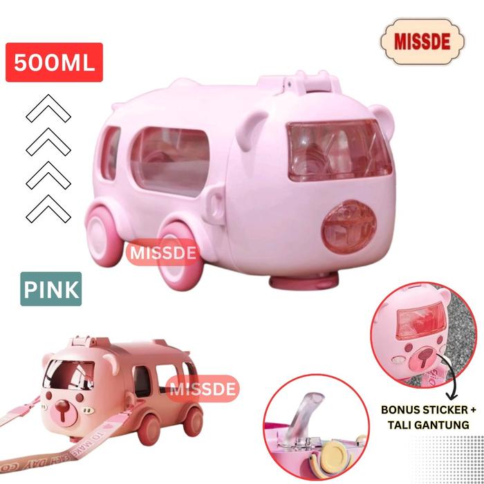 Gambar Botol Minum MIXUE Tumbler Tempat Minum Limited Edition 700ml Tumblr - BOTOL BUS PINK dari MISSDESTORE undefined Tokopedia