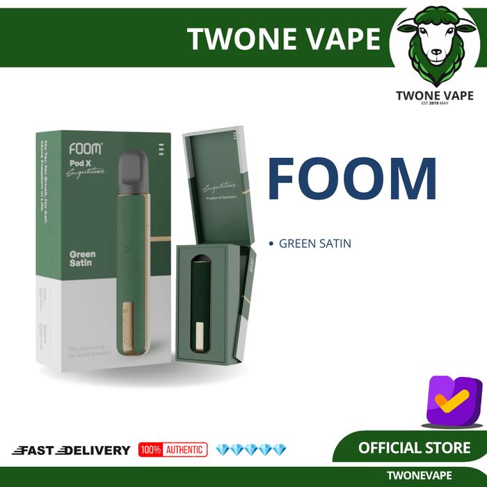 Gambar Foom Pod X SIgnature Series 600mAh Pod Kit Authentic by Foom - GREEN SATIN dari Twoneofficial undefined Tokopedia