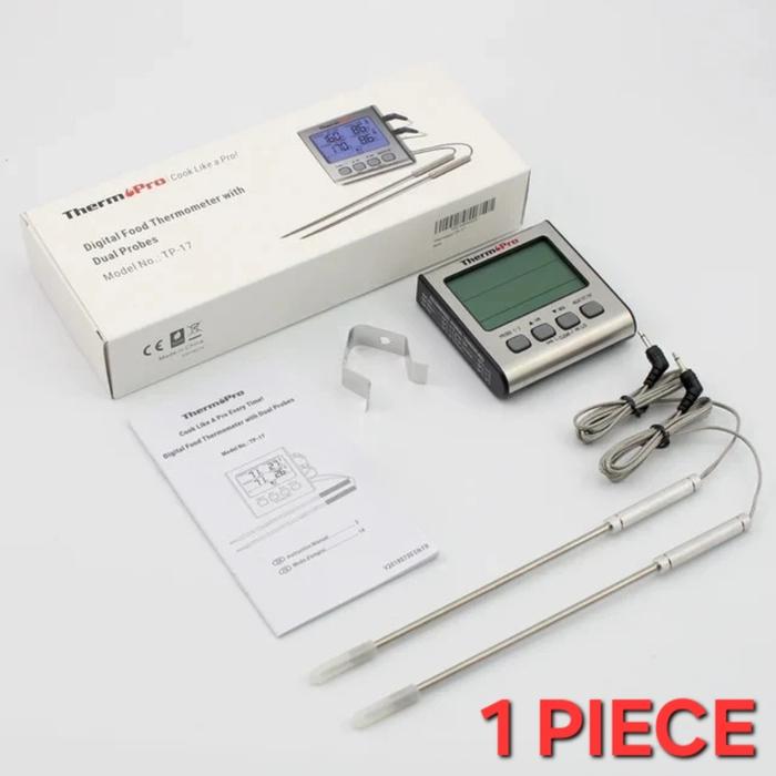 Gambar THERMOPRO TP17 Digital Food Thermometer f Water, Meat, Oven Dual Probe - TP17 dari Pro-X Technology undefined Tokopedia