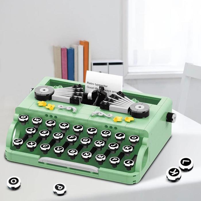 Gambar 【Harga Special】 Mainan Balok Susun Mesin Tik LEGO Typewriter Kopi LEGO Coffee Machine Single Detail Realistis Tahan Lama - Typewriter dari Cerya' undefined Tokopedia