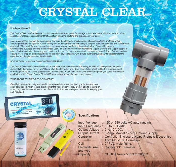 Gambar Swimming Pool Ionizer , Sanitizer PURIFIER ELIMINATE Algae Heavy Duty dari Pemancar Radio TV undefined Tokopedia
