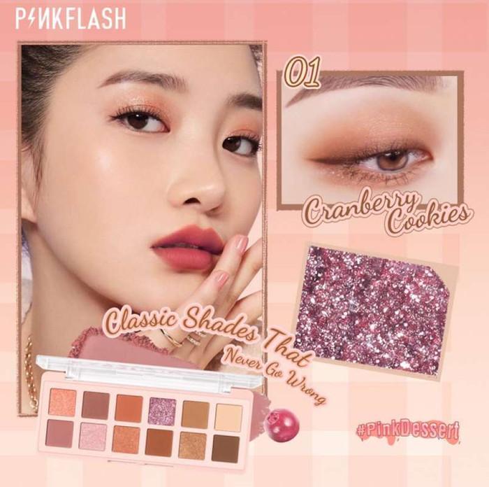 Gambar PINKFLASH PRO TOUCH EYESHADOW PALETTE 12 SHADES PF - E15 PINK DESSERT EYESHADOW PALET AISIDOW MURAH - 01 dari kartikabeauty undefined Tokopedia