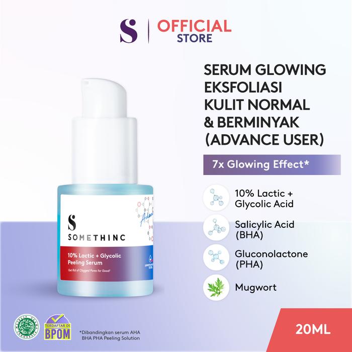 Gambar [FLASH SALE] SOMETHINC 10% Lactic + Glycolic Peeling Serum dari Somethinc undefined Tokopedia