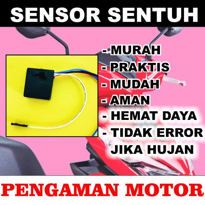 Gambar Pengaman Motor Sensor Sentuh. Alarm motor sensor sentuh. Keyless/Kunci ganda/. Murah, Mudah, dan Aman. Anti Maling. Tenaga Klakson atau Sirine - Standar dari Kulimotor undefined Tokopedia