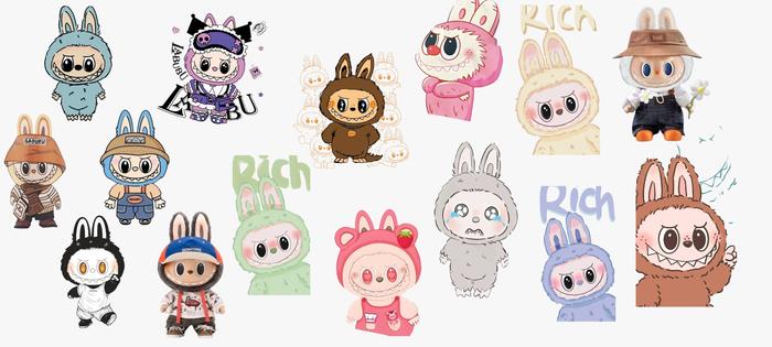 Gambar STIKER STICKER TUMBLER BOTOL HP TAHAN AIR UV DTF (TEMA & CUSTOM) - Labubu dari Usticker undefined Tokopedia