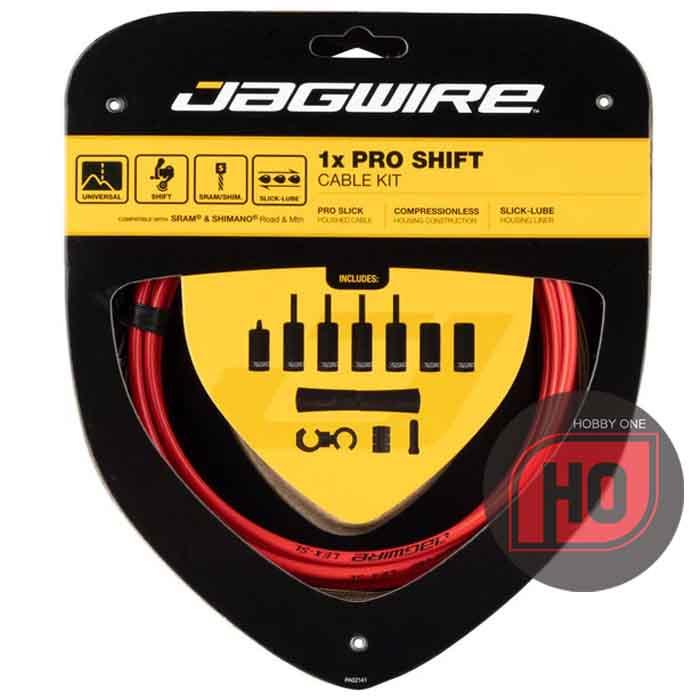 Gambar JAGWIRE 1x Pro Shift Cable Kit - Kabel Inner Outer Shifter - Red dari Hobby One undefined Tokopedia