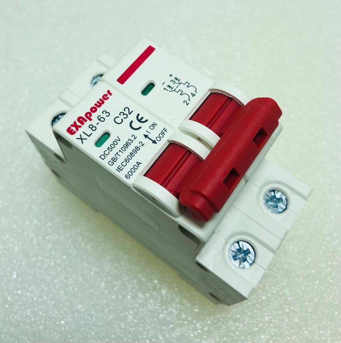 Gambar MCB DC 2P 20A 500V Circuit Breaker DC 2 Poles 20A - 2P 32A dari PV Jakarta 88 undefined Tokopedia