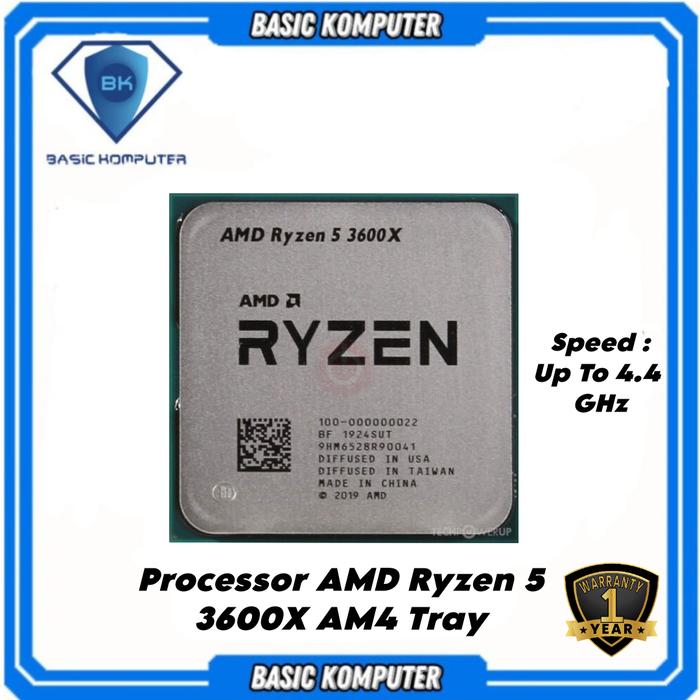 Amd Cpu Amd Ryzen 3600x Ghz AMD Ryzen 3600X GHz Turbo) 6-Core
