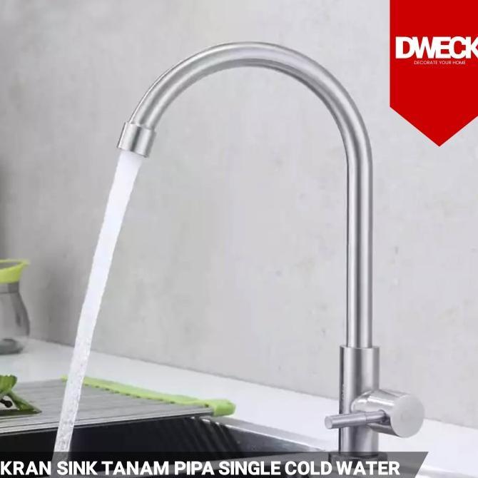 Gambar Kran Cucian Piring / Keran Sink Faucet SUS 304 Stainless Steel - KRAN ANGSA SS dari Wizz storeid undefined Tokopedia