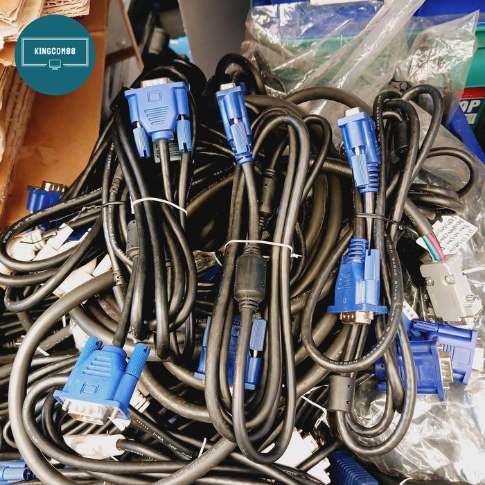 Gambar Kabel VGA to VGA 1.5Meter Kabel Monitor PC LCD LED Second Original dari Kingcom88 undefined Tokopedia