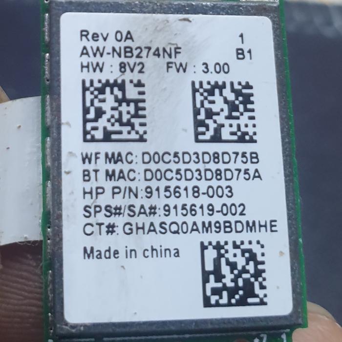 Gambar WIFI CARD LAPTOP MODEL AW - NB274NF dari FREELANCER KOMPUTER undefined Tokopedia