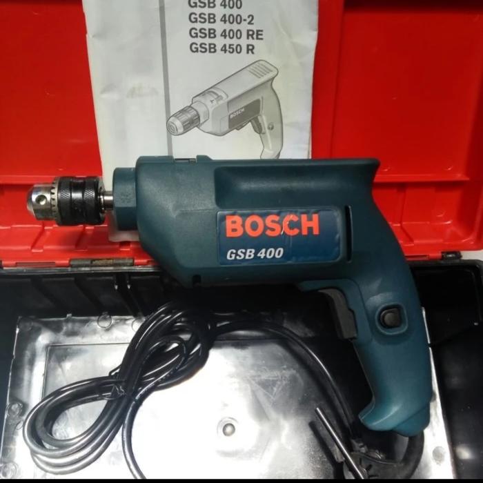 Gambar Mesin Bor Tembok BOSCH 10mm GSB 400 / Impact Drill BOSCH 10mm GSB 400 - Kemasan ToolBox dari 59 Martt undefined Tokopedia