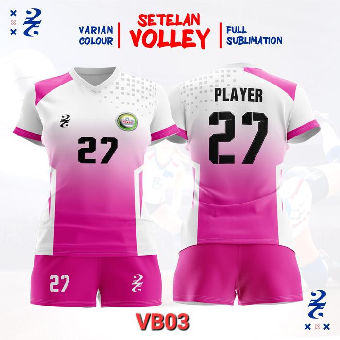 Gambar JERSEY VOLLEY ANAK WANITA COSTUM NAMA FULL PRINTING SETELAN VOLI OLAHRAGA ANAK PEREMPUAN - Atasan VB01, XS 1-2thn dari Three Kids Store undefined 4 Tokopedia
