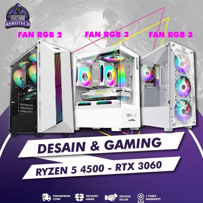 Jual [PROMO] PC RAKITAN GAMING RYZEN 4500 RAM 32 GB VGA RTX