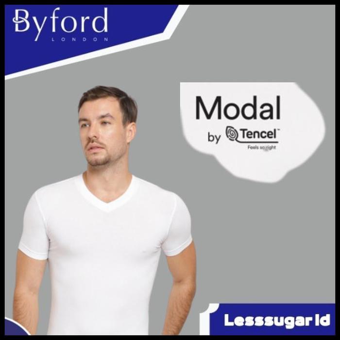 Gambar Kaos Dalam Byford Bahan Modal Tencel Super Soft Isi 1Pcs Kerah V Neck Terlaris|Best Seller - Putih, M dari Cahaya Doa Pedia undefined Tokopedia