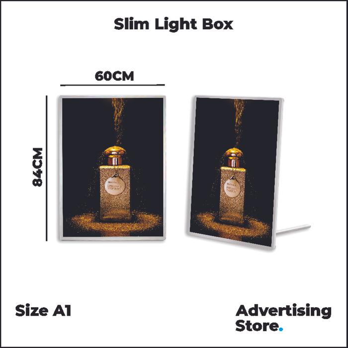 Gambar Slim Light Box | Ultra Thin Light Box | Slim Light Pad | Display Poster Neon Box | Poster Menu Menyala | Display Poster Gantung | Standing LED Menu Poster Murah | Mini Banner LED for Adv | Display Menu Restoran - Menu Cafe | Iklan Produk Meja | - A1 dari Advertising.Store undefined Tokopedia
