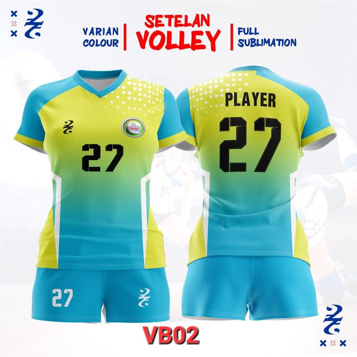 Gambar JERSEY VOLLEY ANAK WANITA COSTUM NAMA FULL PRINTING SETELAN VOLI OLAHRAGA ANAK PEREMPUAN - Atasan VB01, XS 1-2thn dari Three Kids Store undefined 3 Tokopedia