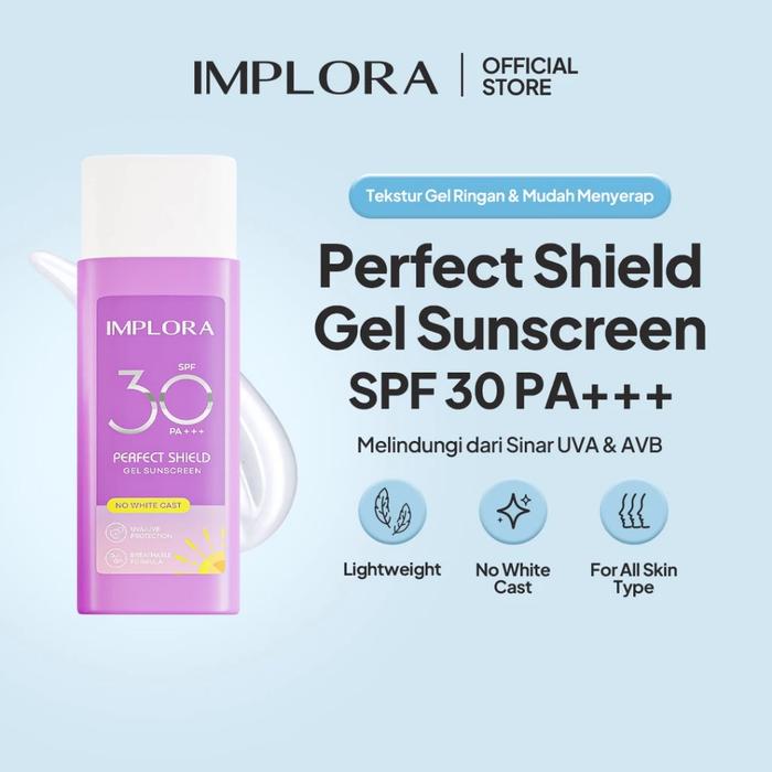 Gambar implora perfect shield sunscreen spf40 - SPF 30 dari Shaqueena Cosmetics Bandung undefined Tokopedia