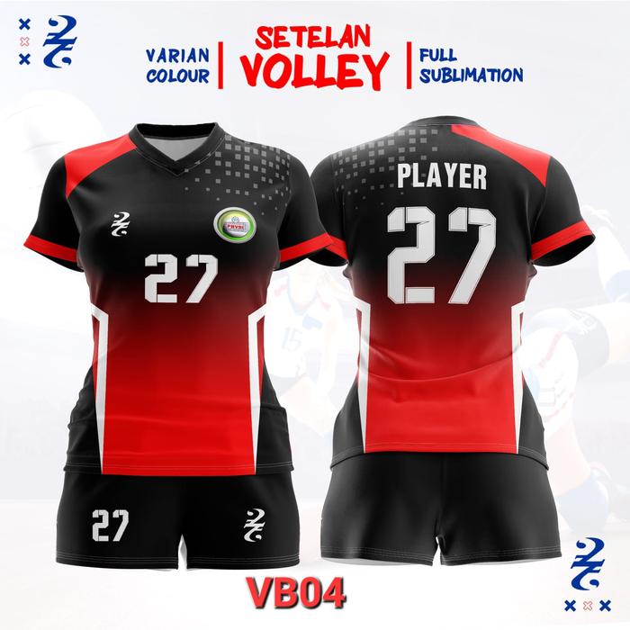 Gambar JERSEY VOLLEY ANAK WANITA COSTUM NAMA FULL PRINTING SETELAN VOLI OLAHRAGA ANAK PEREMPUAN - Atasan VB01, XS 1-2thn dari Three Kids Store undefined 5 Tokopedia