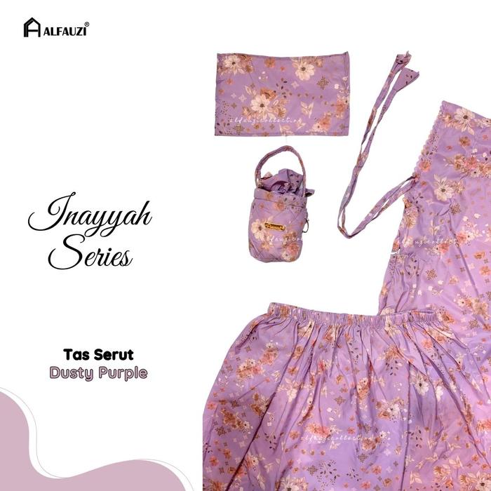 Gambar ALFAUZI - Mukena Mini Parasut Premium Korea 2in1 Daily Lasercut Travel Motif Inayyah Series - DUSTY PUTPLE dari ALFAUZI COLLECTION Kota Administrasi Jakarta Barat Tokopedia